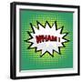 Wham! Comic Cloud in Pop Art Style-PiXXart-Framed Art Print