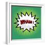 Wham! Comic Cloud in Pop Art Style-PiXXart-Framed Art Print