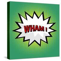Wham! Comic Cloud in Pop Art Style-PiXXart-Stretched Canvas