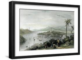 Whampoa from Danes Island-Thomas Allom-Framed Art Print