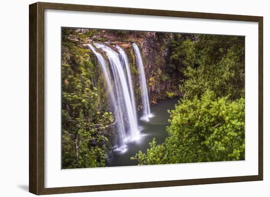 Whangarei Falls, a Popular Waterfall in the Northlands Region of North Island, New Zealand, Pacific-Matthew Williams-Ellis-Framed Photographic Print