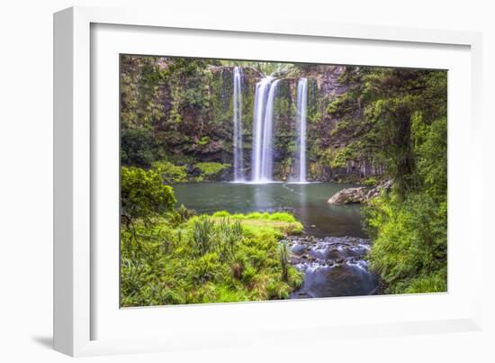 Whangarei Falls, a Popular Waterfall in the Northlands Region of North Island, New Zealand, Pacific-Matthew Williams-Ellis-Framed Photographic Print