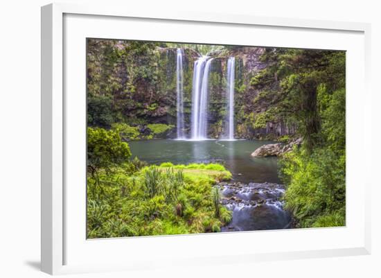 Whangarei Falls, a Popular Waterfall in the Northlands Region of North Island, New Zealand, Pacific-Matthew Williams-Ellis-Framed Photographic Print