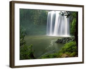 Whangarei Falls, Whangarei, Northland, New Zealand-David Wall-Framed Photographic Print