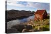 Wharf and Shed, Lindesnes Fyr Lighthouse, Lindesnes, Vest-Agder, Norway, Scandinavia, Europe-Doug Pearson-Stretched Canvas