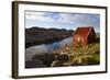 Wharf and Shed, Lindesnes Fyr Lighthouse, Lindesnes, Vest-Agder, Norway, Scandinavia, Europe-Doug Pearson-Framed Photographic Print