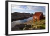 Wharf and Shed, Lindesnes Fyr Lighthouse, Lindesnes, Vest-Agder, Norway, Scandinavia, Europe-Doug Pearson-Framed Photographic Print