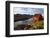 Wharf and Shed, Lindesnes Fyr Lighthouse, Lindesnes, Vest-Agder, Norway, Scandinavia, Europe-Doug Pearson-Framed Photographic Print