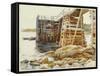 Wharf at Ironbound, 1922-John Singer Sargent-Framed Stretched Canvas