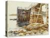 Wharf at Ironbound, 1922-John Singer Sargent-Stretched Canvas
