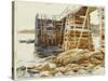 Wharf at Ironbound, 1922-John Singer Sargent-Stretched Canvas