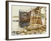 Wharf at Ironbound, 1922-John Singer Sargent-Framed Giclee Print