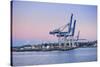Wharf in the Harbour of Auckland, North Island, New Zealand, Pacific-Michael-Stretched Canvas