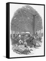 Wharf Shed of the Trafalgar Dock, Liverpool, England, 1847-Mason Jackson-Framed Stretched Canvas