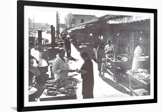 Wharf Street, San Francisco, California-null-Framed Art Print