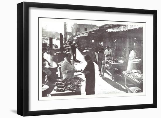 Wharf Street, San Francisco, California-null-Framed Art Print