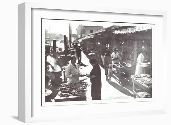 Wharf Street, San Francisco, California-null-Framed Art Print