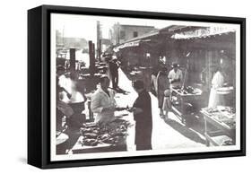 Wharf Street, San Francisco, California-null-Framed Stretched Canvas