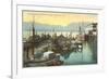 Wharf, Vancouver, British Columbia-null-Framed Premium Giclee Print