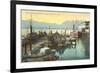 Wharf, Vancouver, British Columbia-null-Framed Premium Giclee Print