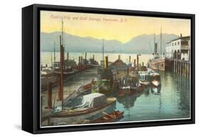 Wharf, Vancouver, British Columbia-null-Framed Stretched Canvas