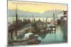 Wharf, Vancouver, British Columbia-null-Mounted Art Print