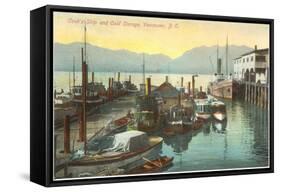 Wharf, Vancouver, British Columbia-null-Framed Stretched Canvas