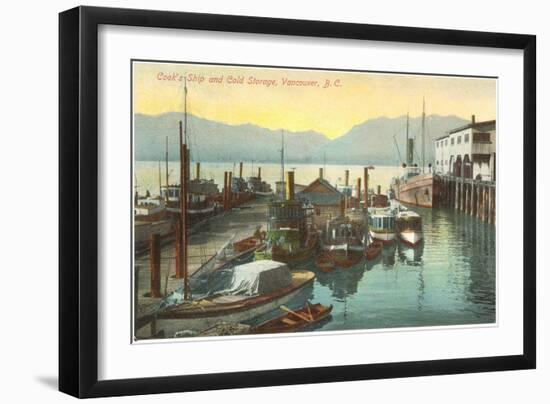 Wharf, Vancouver, British Columbia-null-Framed Art Print