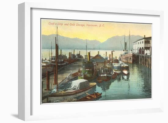 Wharf, Vancouver, British Columbia-null-Framed Art Print