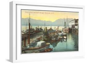 Wharf, Vancouver, British Columbia-null-Framed Art Print