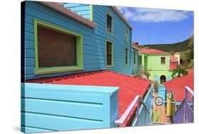 Wharfside Village in Cruz Bay-Richard Cummins-Stretched Canvas