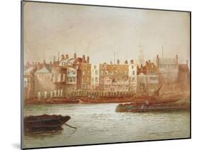 Wharves at Limehouse, London, C1850-Frederick J Goff-Mounted Giclee Print