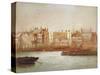 Wharves at Limehouse, London, C1850-Frederick J Goff-Stretched Canvas