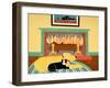 What A Ball Yellow Black Cat-Stephen Huneck-Framed Giclee Print