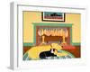 What A Ball Yellow Black Cat-Stephen Huneck-Framed Giclee Print