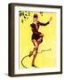 What a Break Pin-Up 1944-Gil Elvgren-Framed Art Print