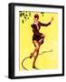 What a Break Pin-Up 1944-Gil Elvgren-Framed Art Print