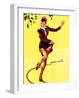 What a Break Pin-Up 1944-Gil Elvgren-Framed Art Print