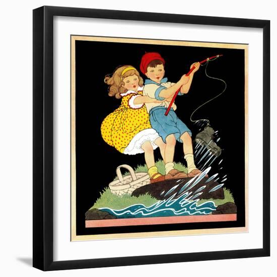 What a Catch - Child Life-Hazel Frazee-Framed Giclee Print