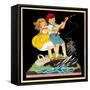 What a Catch - Child Life-Hazel Frazee-Framed Stretched Canvas