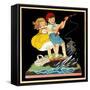 What a Catch - Child Life-Hazel Frazee-Framed Stretched Canvas