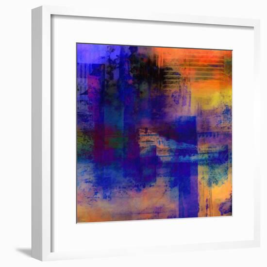 What a Color Art Series Abstract 11-Ricki Mountain-Framed Art Print