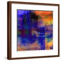 What a Color Art Series Abstract 11-Ricki Mountain-Framed Art Print