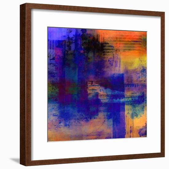 What a Color Art Series Abstract 11-Ricki Mountain-Framed Art Print