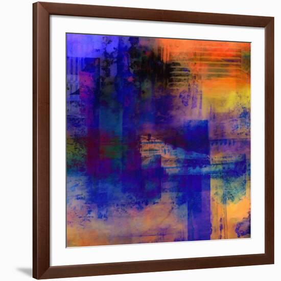 What a Color Art Series Abstract 11-Ricki Mountain-Framed Art Print