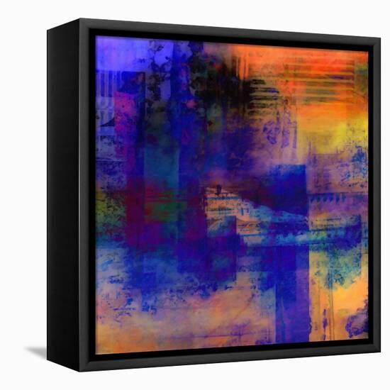 What a Color Art Series Abstract 11-Ricki Mountain-Framed Stretched Canvas