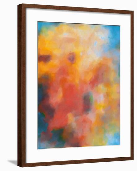 What a Color Art Series Abstract 4-Ricki Mountain-Framed Art Print