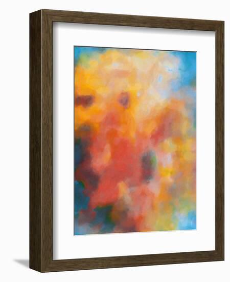 What a Color Art Series Abstract 4-Ricki Mountain-Framed Art Print