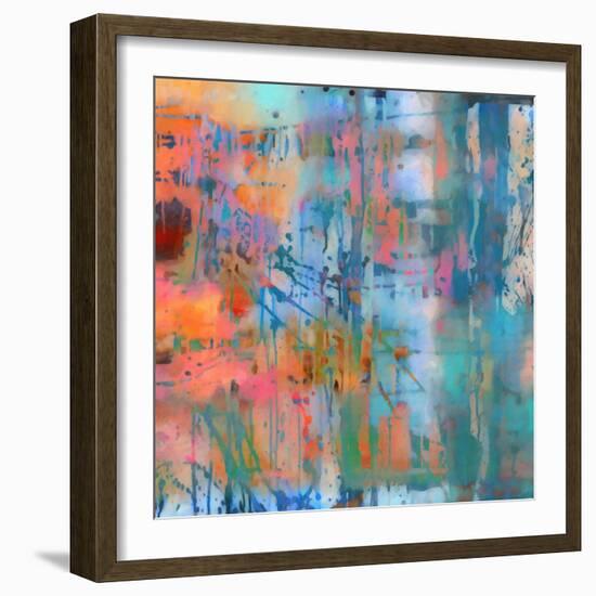 What a Color Art Series Abstract 8-Ricki Mountain-Framed Art Print