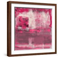 What a Color Art Series Abstract V-Ricki Mountain-Framed Art Print